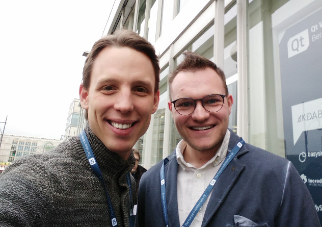 Qt World Summit Berlin 2018 - Michael Herrmann and an fman user
